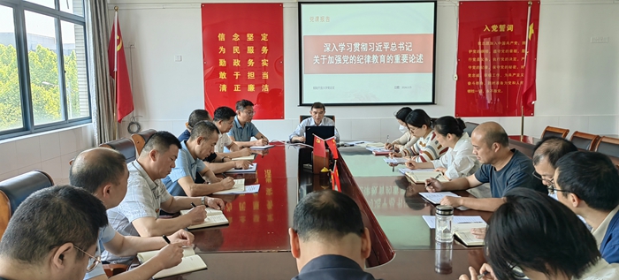 铜陵开放大学党总支开展党日活动，强化纪律意识